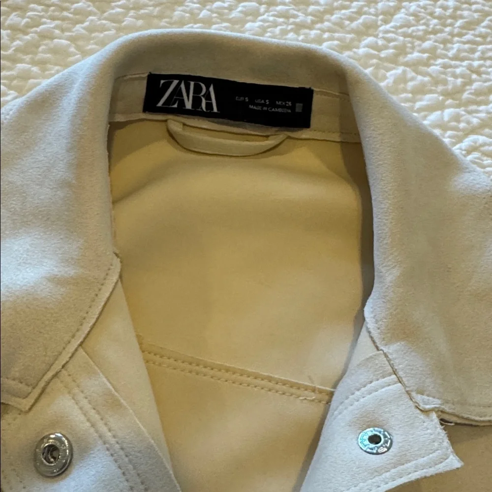 Zara Cream Belted Jacket - Picture 6 of 6
